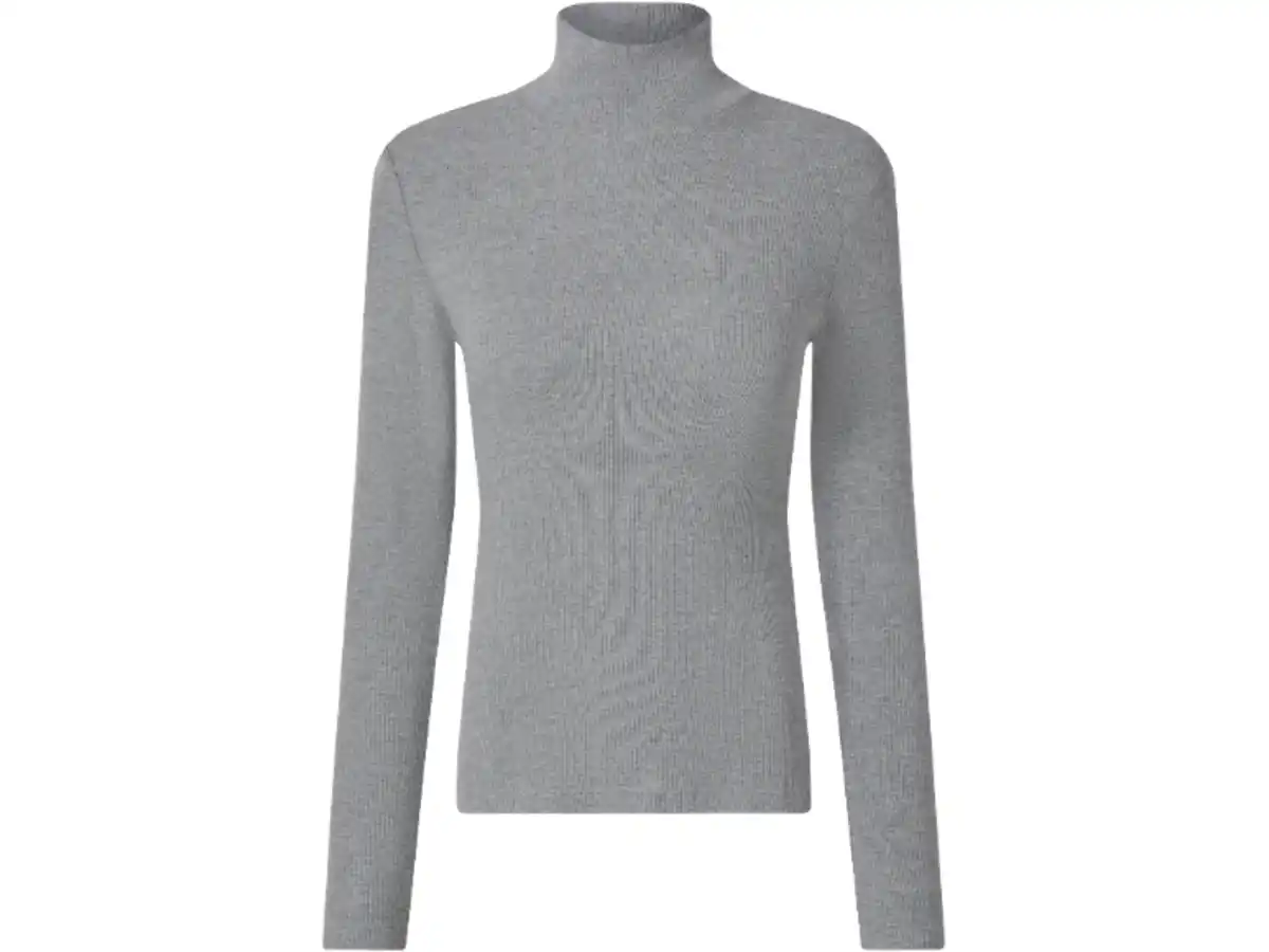 Bild 1 von ESMARA® Damen Geripptes Rollkragenshirt