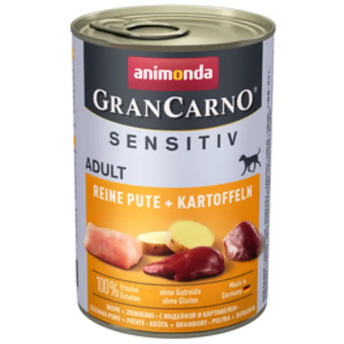 Bild 1 von animonda GranCarno Hunde-Nassfutter »Sensitive«, Pute/Kartoffel, 400 g