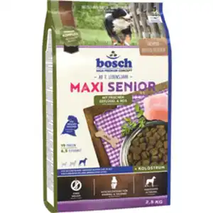 BOSCH PETFOOD Hundetrockenfutter Maxi Senior Geflügel & Reis, 2,5 kg