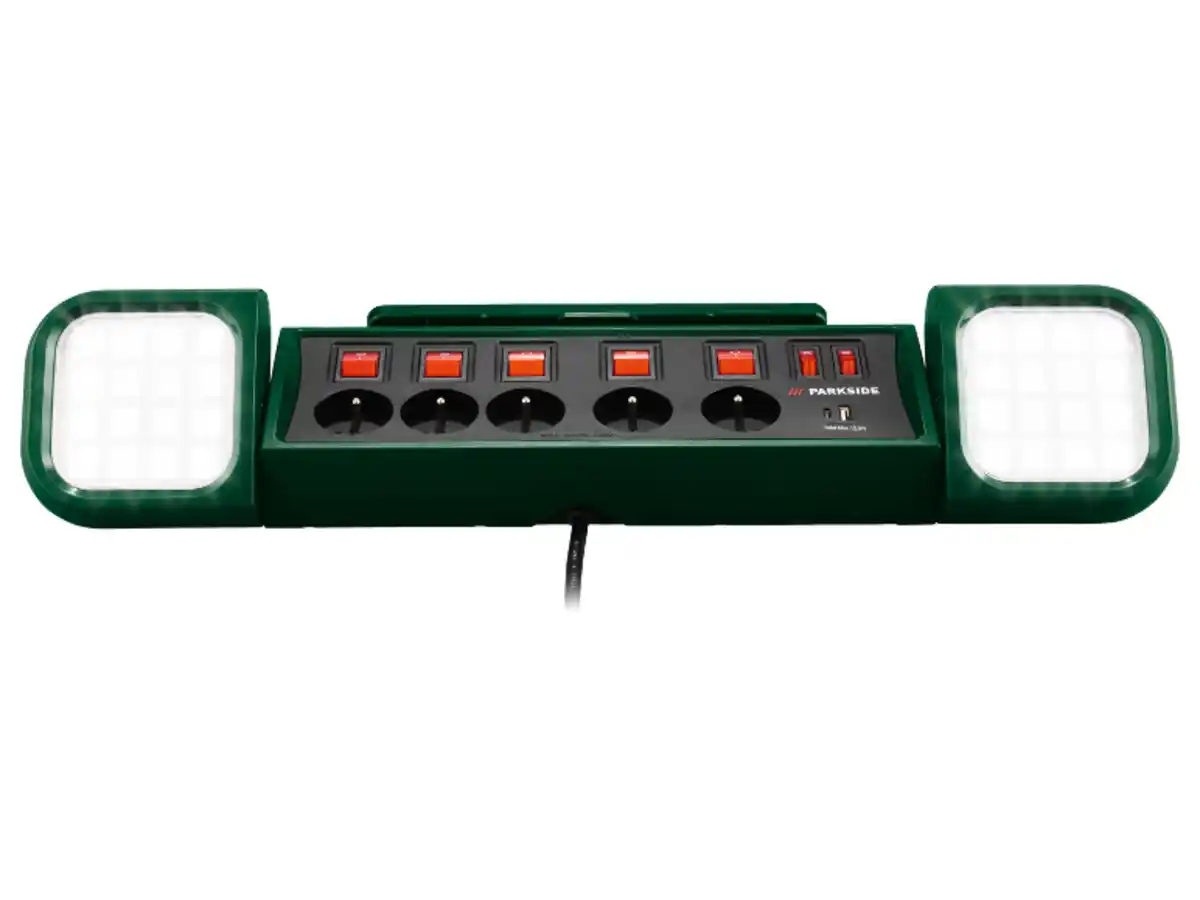 Bild 3 von PARKSIDE® LED-Arbeitsleuchte mit Steckdosenleiste »PASD 3680 A1«