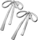 Bild 3 von ebelin Ohrstecker Schleifen, Silber-Optik, 2 St