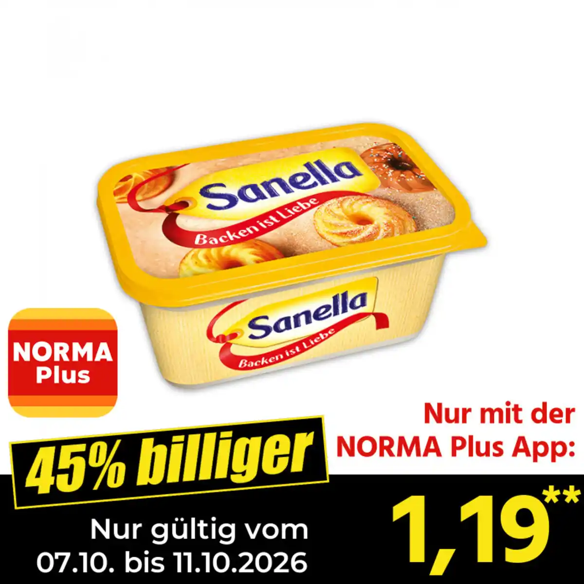 Bild 1 von Sanella Backmargarine