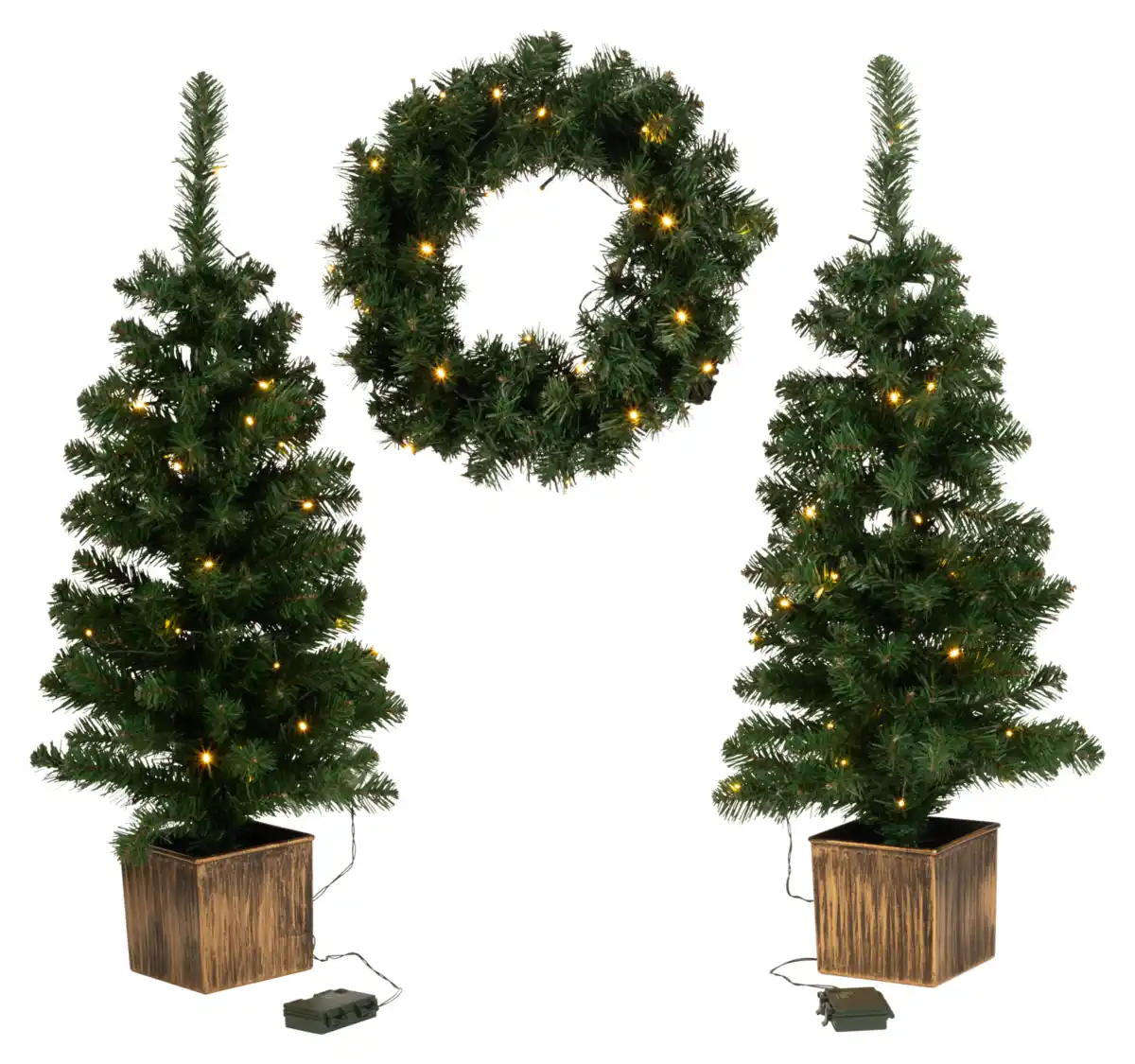 Bild 4 von LIVARNO® LED-Weihnachtsbaum-Adventskranz-Set, 3-tlg.