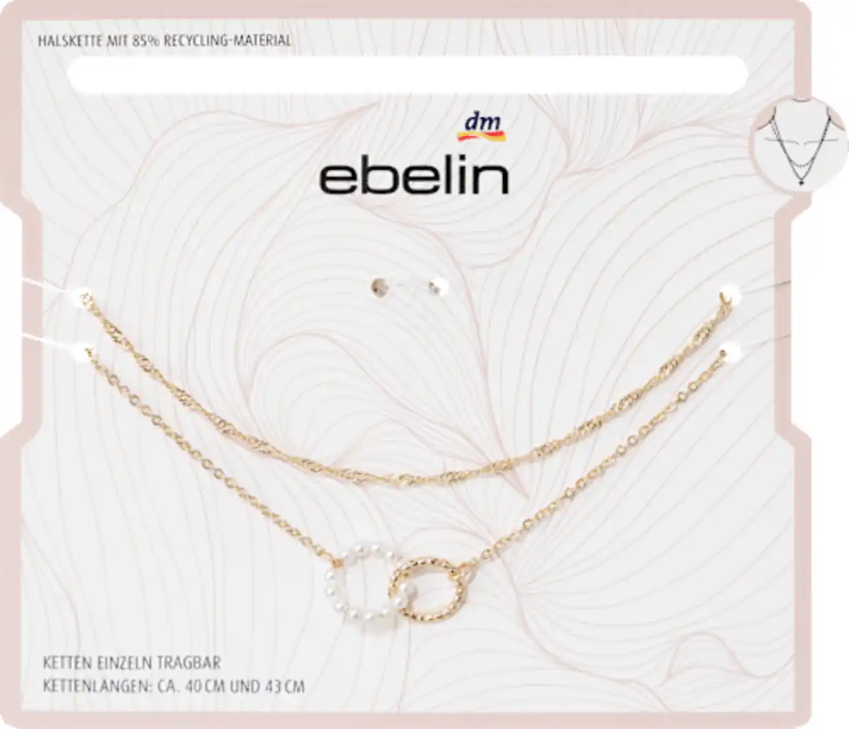 Bild 2 von ebelin Halsketten Gold-Optik, 2 St