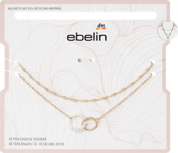 Bild 2 von ebelin Halsketten Gold-Optik, 2 St