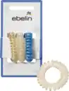 Bild 1 von ebelin Spiralhaargummis weiß/blau/gold, 3 St