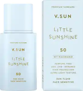 V.SUN Sonnenfluid Gesicht sensitive "little Sunshine" LSF 50, 30 ml