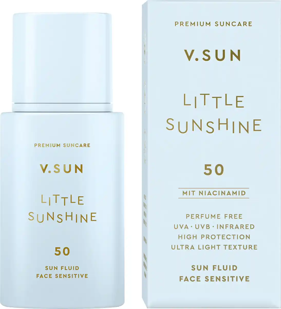 Bild 1 von V.SUN Sonnenfluid Gesicht sensitive "little Sunshine" LSF 50, 30 ml