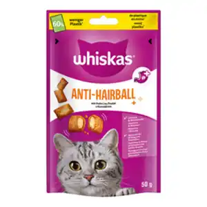 WHISKAS Katzensnack, Ergänzungsfuttermittel, 50 g