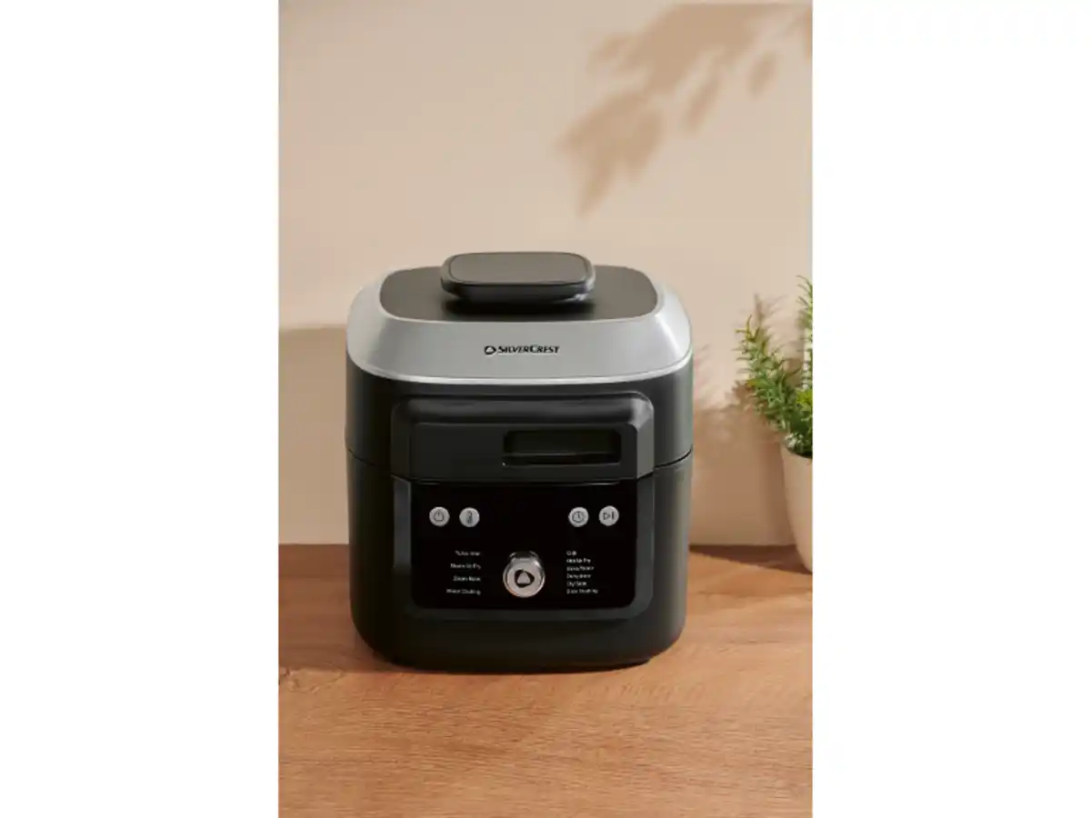 Bild 1 von SILVERCREST® 2-in-1 Dampfgarer & Heißluftfritteuse »SHFD 1760 A1«, mit voreingestellten Programmen