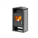 Bild 2 von accente Kaminofen »SCHWEDEN«, BxH: 57 x 101 cm, 7 kW, Stahl / Keramik