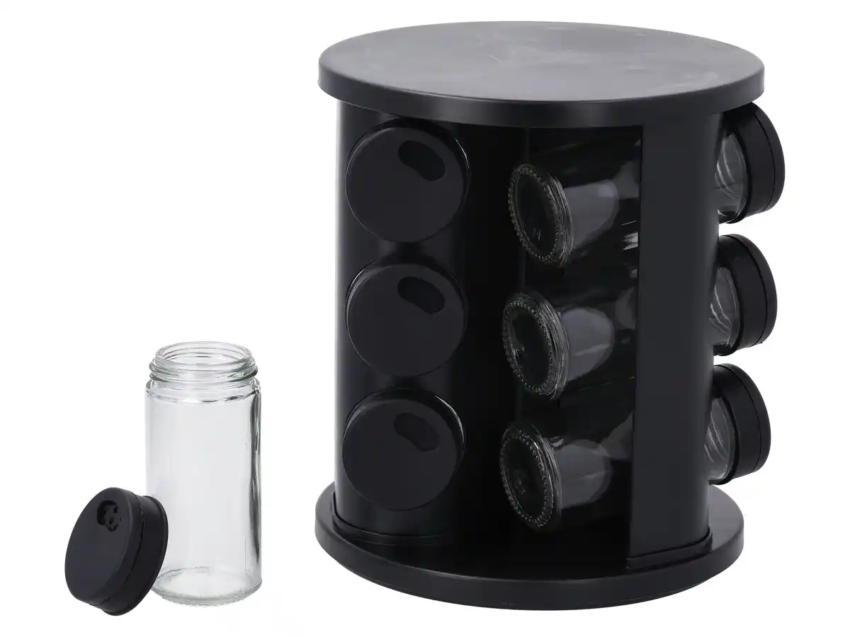Bild 2 von SILVERCREST® Drehbares Gewürzregal, inkl. 9 Glasbehältern