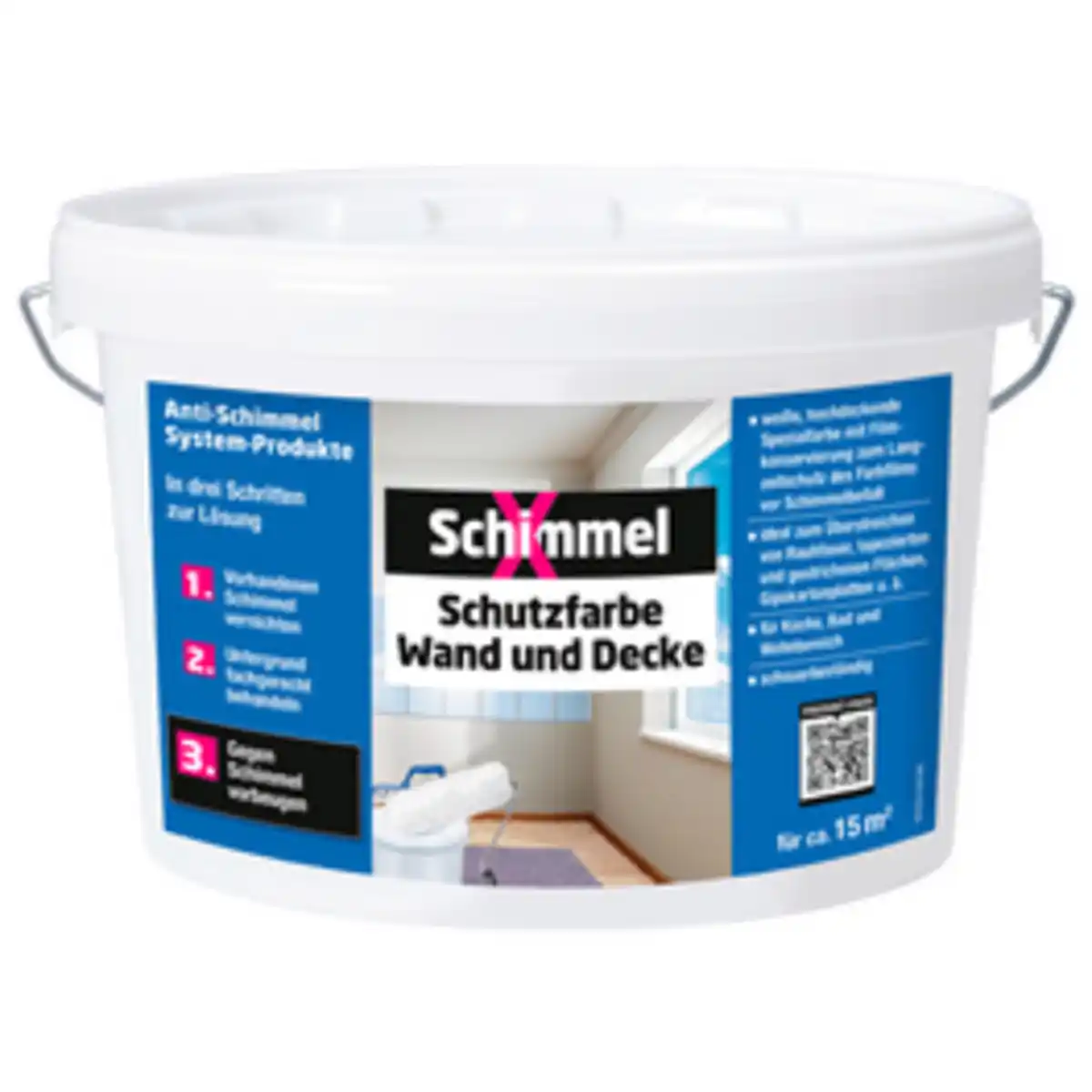 Bild 2 von SchimmelX Anti-Schimmelfarbe, weiß, 2,5 l