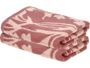 LIVARNO® Frottier-Handtücher, 2 Stück, 50 x 100 cm