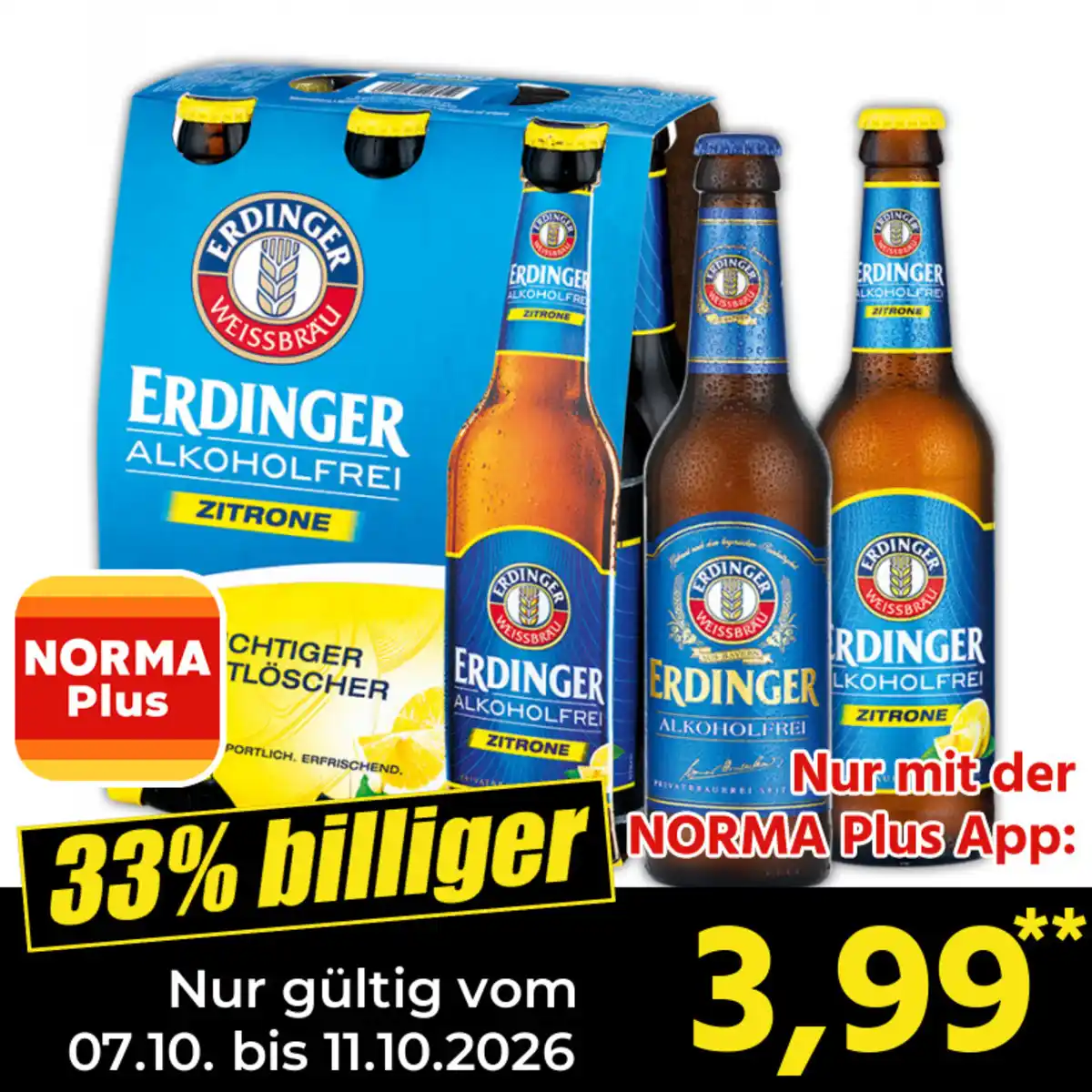 Bild 1 von Erdinger Weissbräu Weißbier alkoholfrei