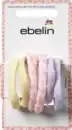 Bild 2 von ebelin Haargummis gelb/flieder/Blumenmuster, 6 St