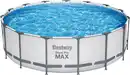 Bild 1 von Bestway Steel Pro MAX Frame Pool Komplett-Set mit Filterpumpe Ø 457 x 122 cm, lichtgrau, rund