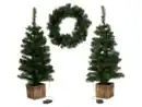 Bild 1 von LIVARNO® LED-Weihnachtsbaum-Adventskranz-Set, 3-tlg.