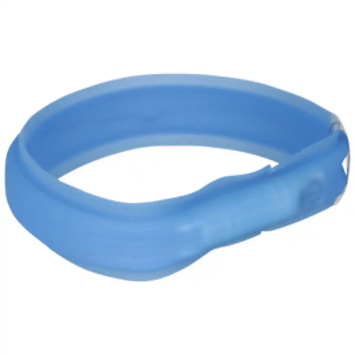 Bild 1 von TRIXIE Halsband, Flash Leuchtband USB, M–L: 50 cm/30 mm, Silikon, Blau