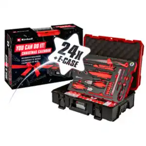 EINHELL Adventskalender »hagebau 2026 «, 24 x hochwertiges Werkzeug & Zubehör im E-Case