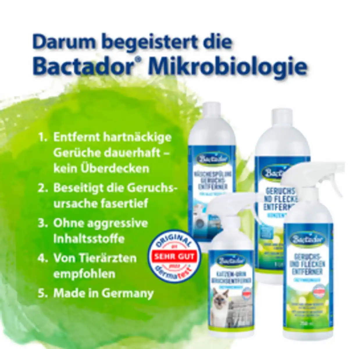Bild 3 von Bactador Geruchs- & Fleckenentferner, 750 ml