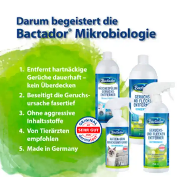 Bild 3 von Bactador Geruchs- & Fleckenentferner, 750 ml
