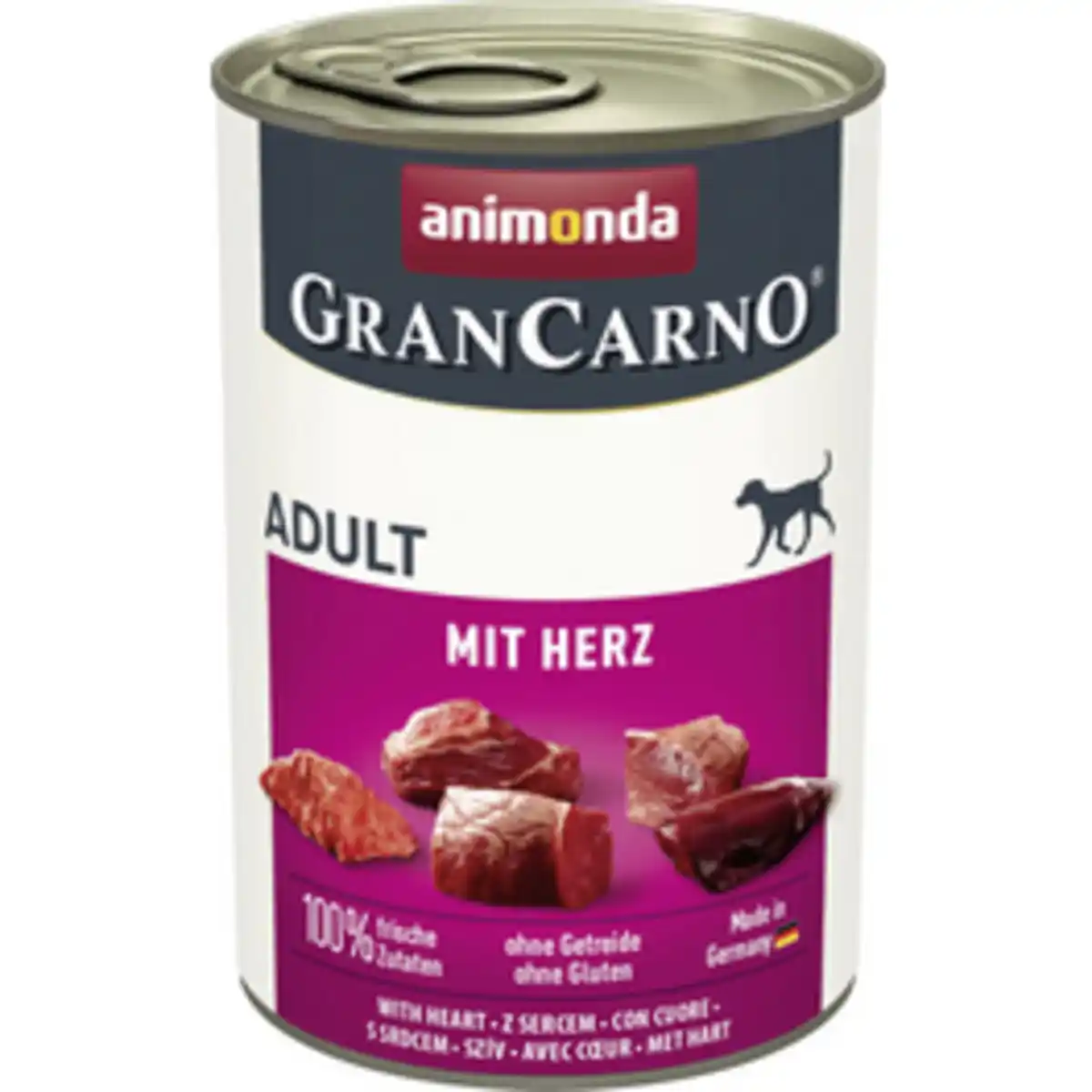 Bild 1 von animonda GranCarno Hunde-Nassfutter, Adult, mit Herz, 400 g