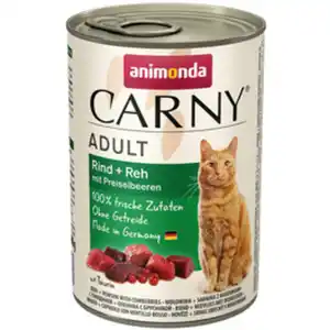 animonda CARNY Katzen-Nassfutter »Carny«, Rind/Reh/Preiselbeeren, 400 g