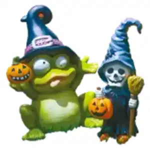 GARDEN DREAM Gartendeko Halloween Geist oder Gartendeko Frosch