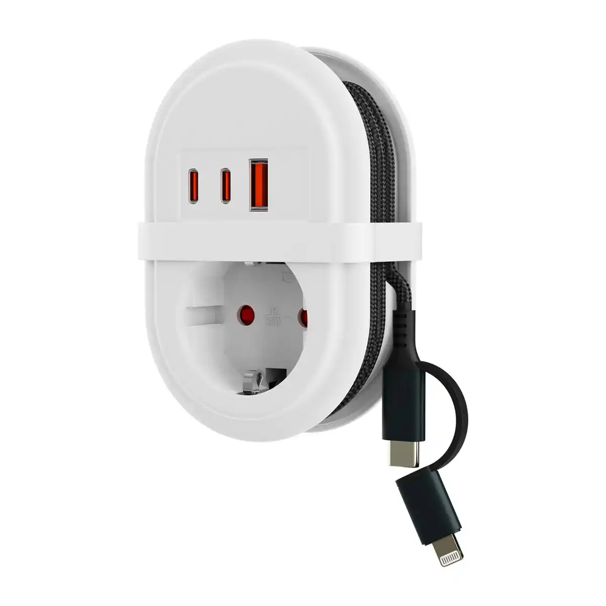 Bild 1 von WORKZONE 3-in-1-Steckdosenadapter