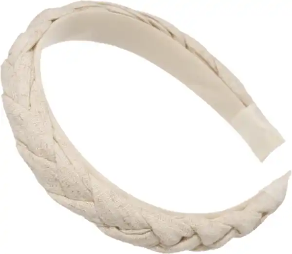 Bild 2 von ebelin Haarreif geflochten, beige, 1 St