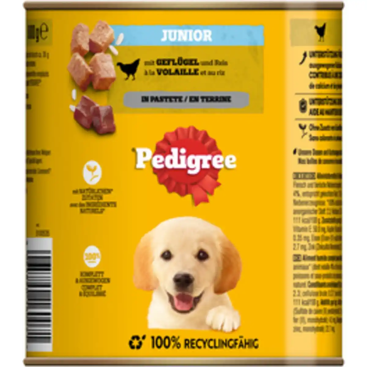 Bild 1 von PEDIGREE Hunde-Nassfutter, Junior, Geflügel & Reis, 800 g