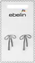 Bild 2 von ebelin Ohrstecker Schleifen, Silber-Optik, 2 St