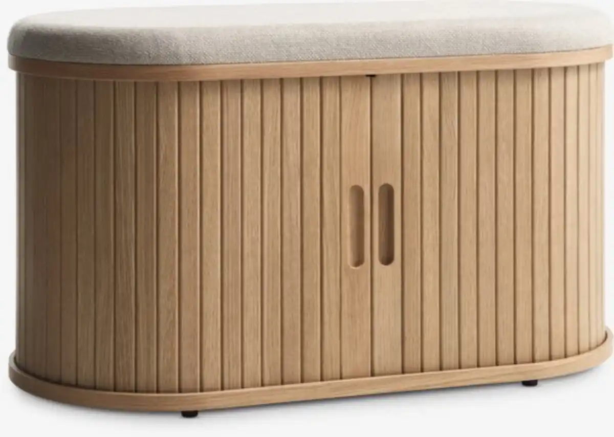 Bild 1 von Sitzbank LYNGVIG Rollläden beige/Eiche natur