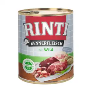 RINTI Hunde-Nassfutter »Kennerfleisch«, Wild, 1 Dose