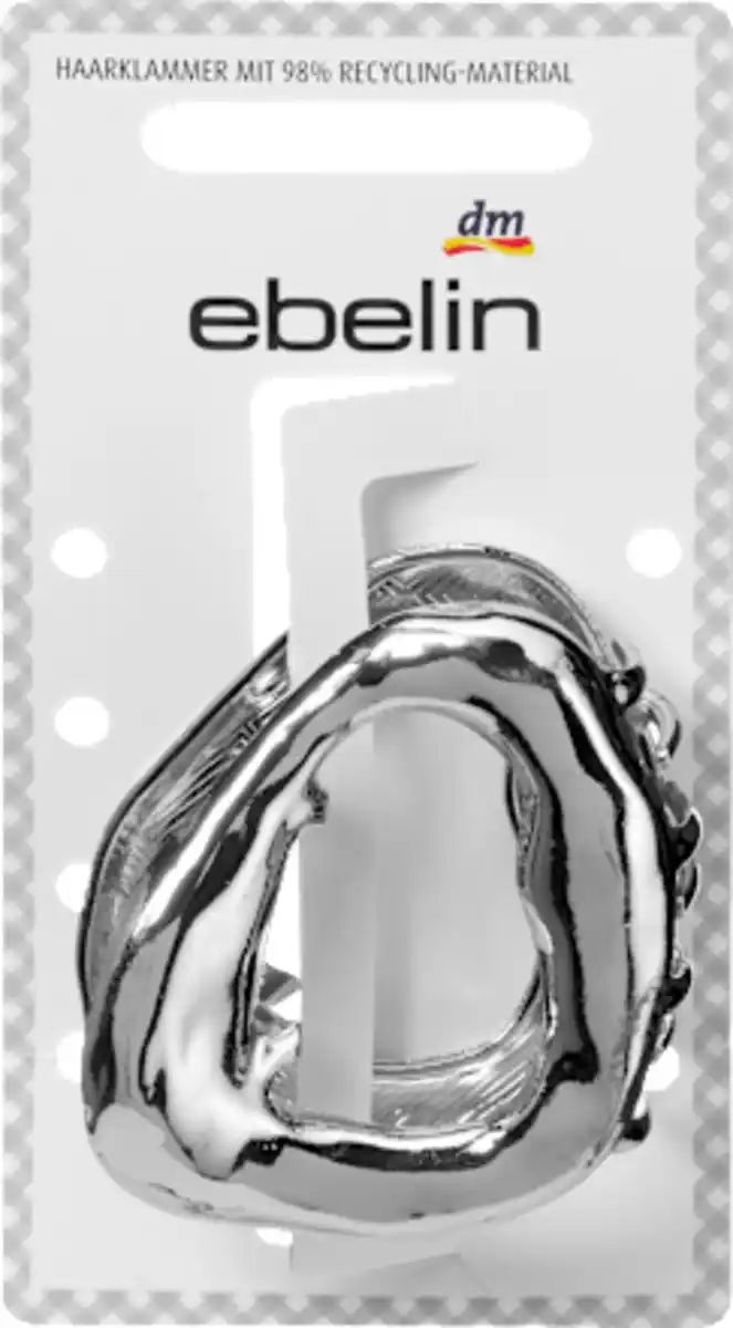 Bild 2 von ebelin Haarklammer organisch, Silber-Optik, 1 St