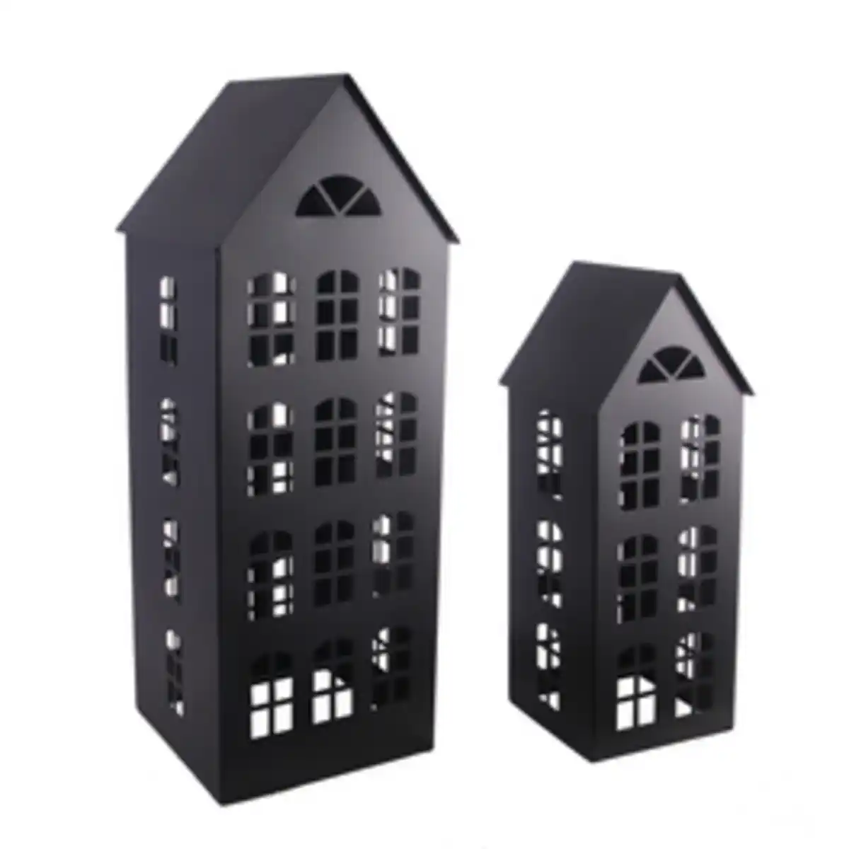 Bild 2 von CASAYA Dekohaus »Metallhaus«, BxHxT: 22 x 57 x 21,5 cm, schwarz