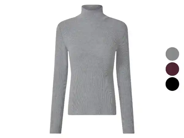 Bild 3 von ESMARA® Damen Geripptes Rollkragenshirt