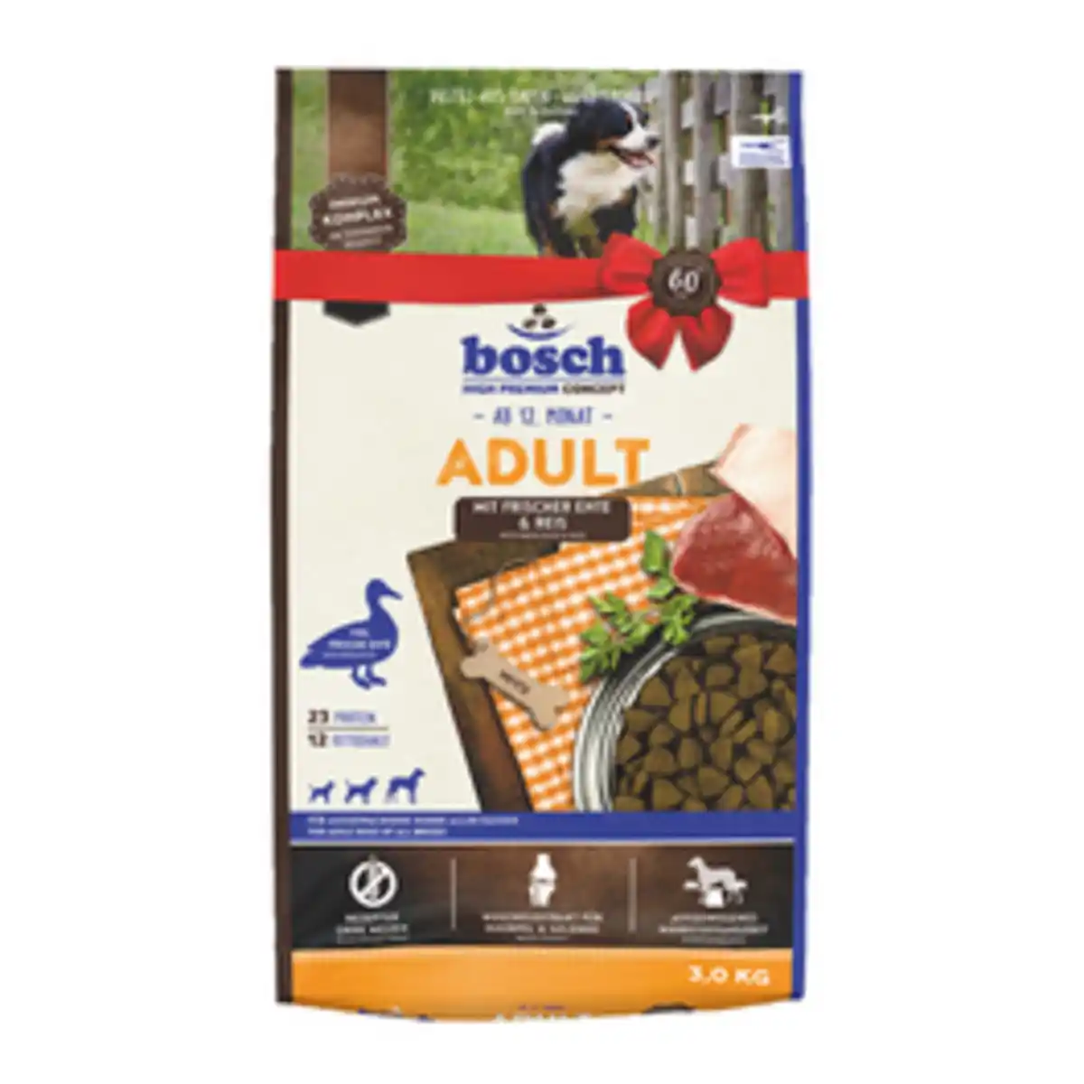 Bild 1 von BOSCH PETFOOD Hundetrockenfutter, Ente & Reis, 3 kg