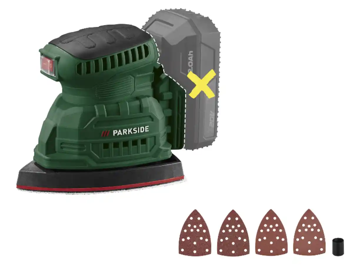 Bild 2 von PARKSIDE® 20 V Akku-Exzenterschleifer »PAEXSG 20-Li B1« / 20 V Akku-Multischleifer »PAMSG 20-Li B1« ohne Akku – ohne Ladegerät