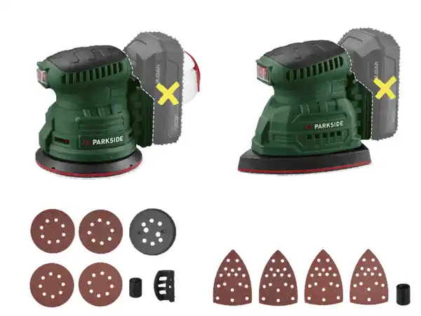 Bild 3 von PARKSIDE® 20 V Akku-Exzenterschleifer »PAEXSG 20-Li B1« / 20 V Akku-Multischleifer »PAMSG 20-Li B1« ohne Akku – ohne Ladegerät