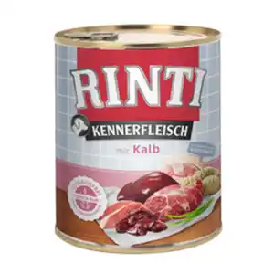 RINTI Hunde-Nassfutter »Kennerfleisch«, Kalb, 1 Dose