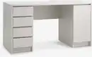Bild 1 von Schreibtisch LIMFJORDEN 60x140 1 Tür/4 Schubladen beige