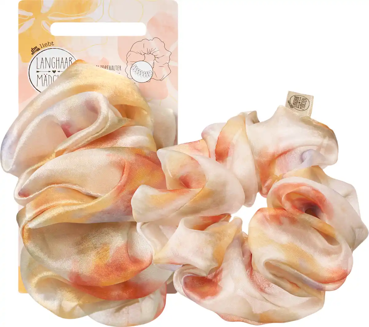 Bild 1 von LANGHAARMÄDCHEN Scrunchie Aquarellprint, 1 St