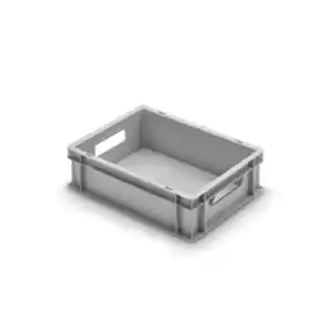 Alutec Kunststoffbox, geschlossen, BxHxL: 40 x 12 x 30 cm, grau
