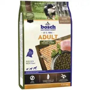 BOSCH PETFOOD Hundetrockenfutter »Adult«, 3 kg, Geflügel/Hirse