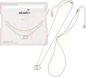 ebelin Halsketten Gold-Optik, 2 St