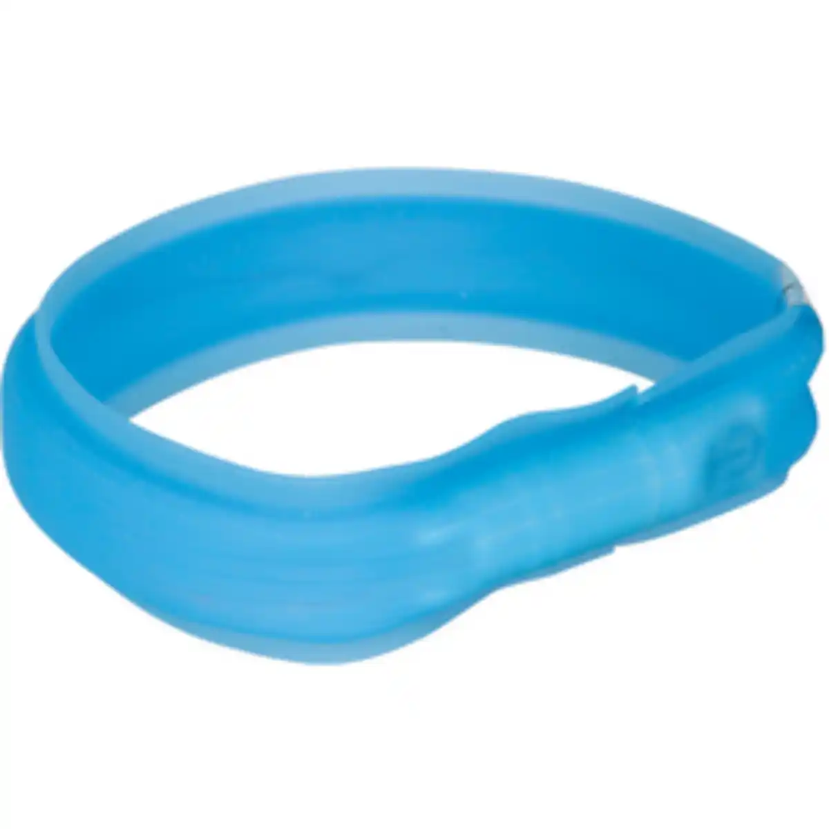 Bild 2 von TRIXIE Halsband, Flash Leuchtband USB, M–L: 50 cm/30 mm, Silikon, Blau