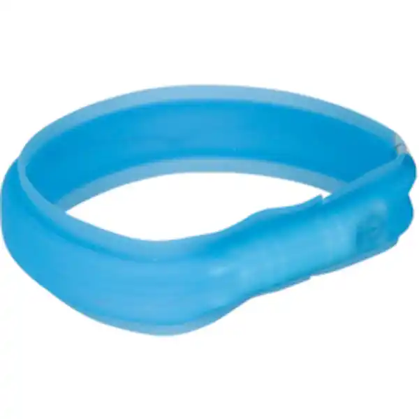 Bild 2 von TRIXIE Halsband, Flash Leuchtband USB, M–L: 50 cm/30 mm, Silikon, Blau