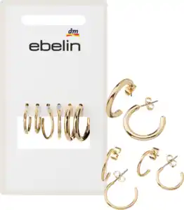 ebelin Creolen Gold-Optik, 6 St